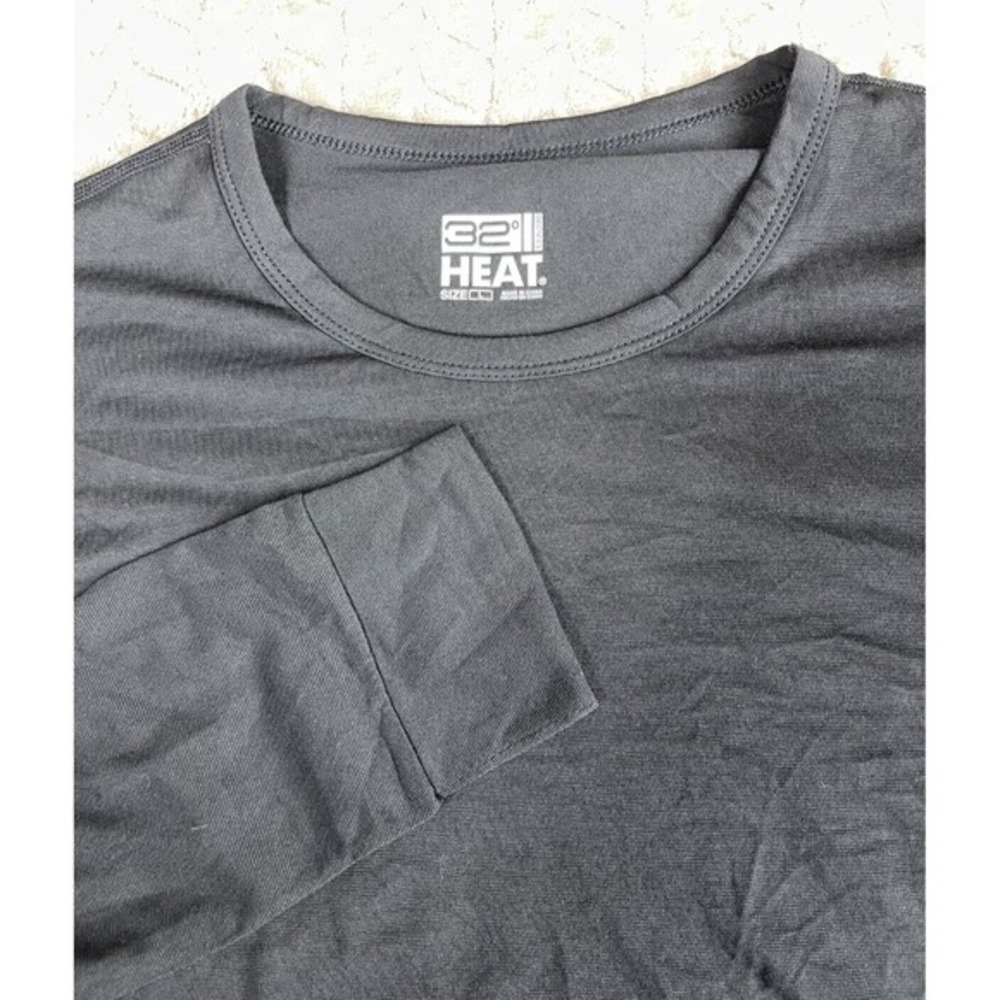 32 Degrees Heat Long‎ Sleeve Shirt Men L Black